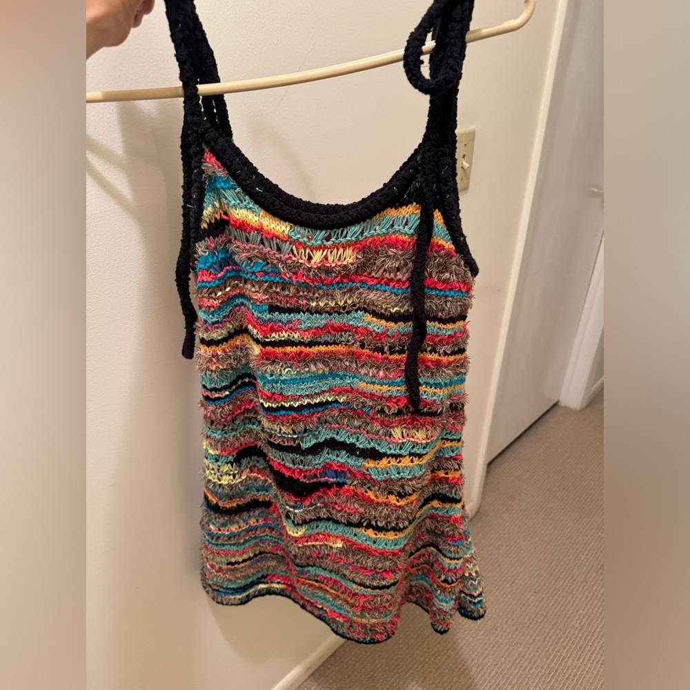 Alanui Multicolor Striped Knit Tank mini  dress